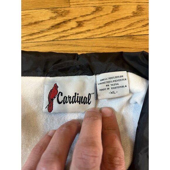 D.A.R.E. TO KEEP KIDS OFF DRUGS NYLON COACH JACKET Sz Xl BACK LOGO Rare Cardinal - Picture 6 of 14